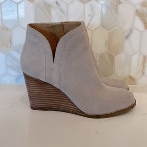 Lucky Brand Wedge Booties in Suede